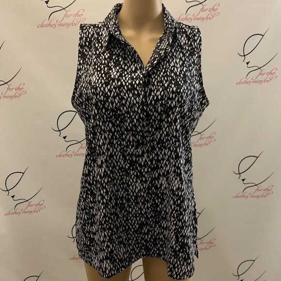 Ann Taylor. Sz MP. Sleeveless Pullover Placket Front Shirt. 2 Pockets. B62 - Picture 1 of 5